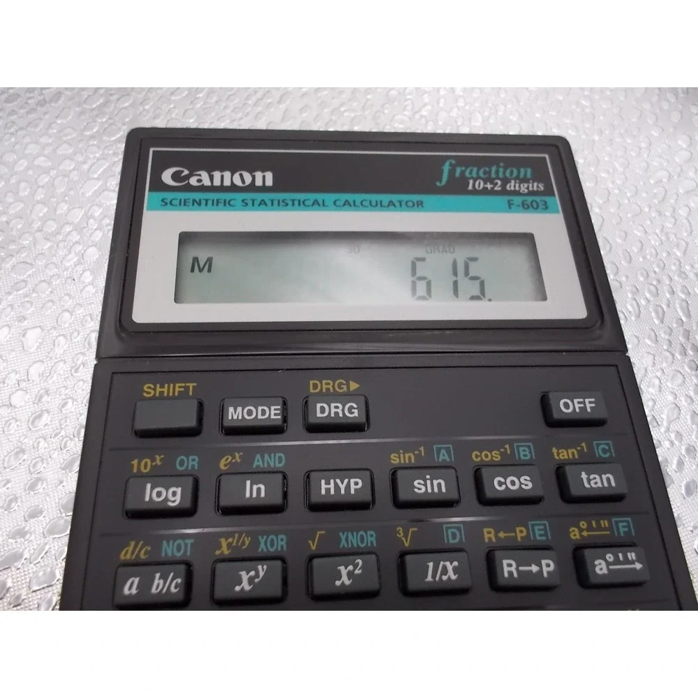 Canon 603 scientific